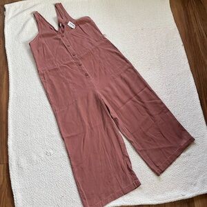 Old Navy Terracotta Sleeveless Jumpsuit wide leg rustic